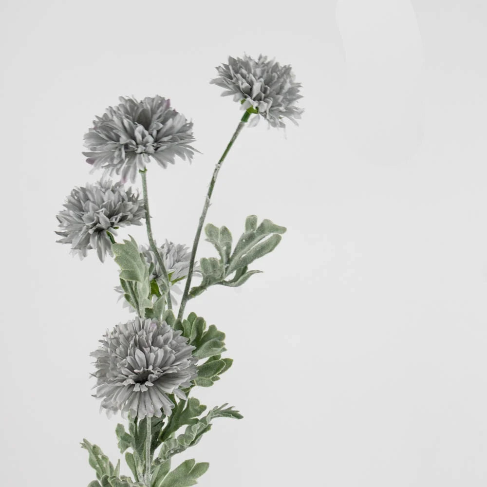 Kunsttak chrysant blauw