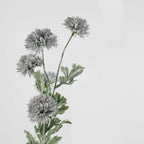 Kunsttak chrysant blauw