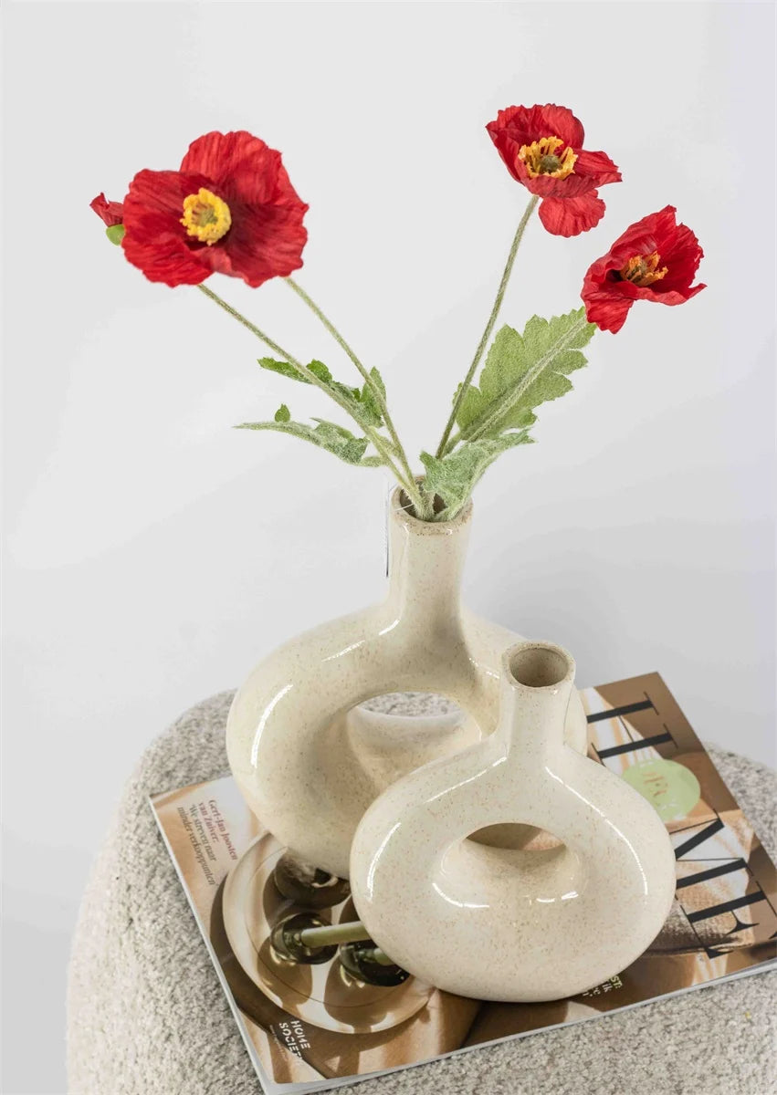 Kunstbloem klaproos rood