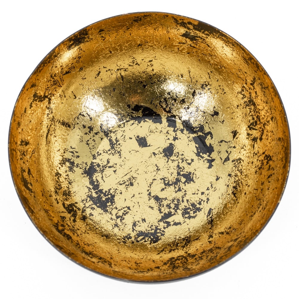 Zwart schaaltje met gouden details – luxe opbergaccessoire voor sieraden, sleutels en kleine items