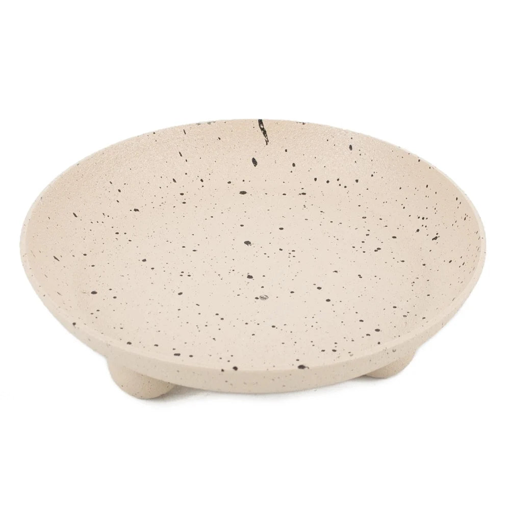 Metalen plateau sand dots – decoratief schaaltje voor amberblokjes en sieraden