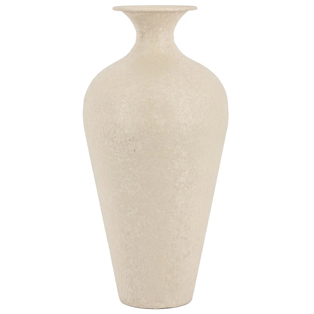 Metalen vaas sand texture 9.5×17.5x40cm