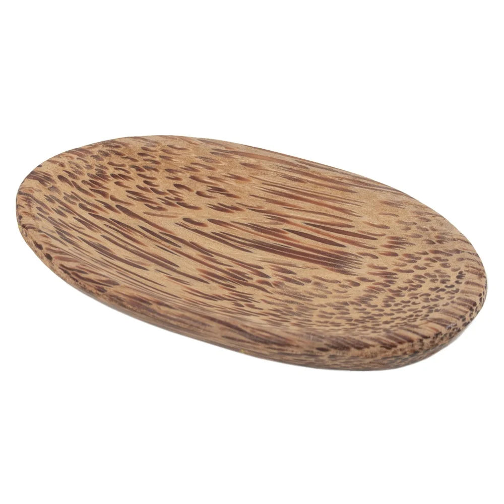 Ovaal coconut schaaltje – handgemaakt opbergaccessoire voor sieraden, sleutels en kleine items