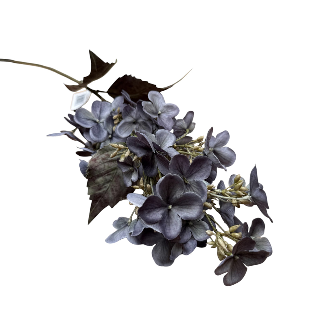 Kunsttak Hortensia grijs/paars