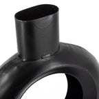 Vaasje donut rond zwart 6×20,5×23,5cm