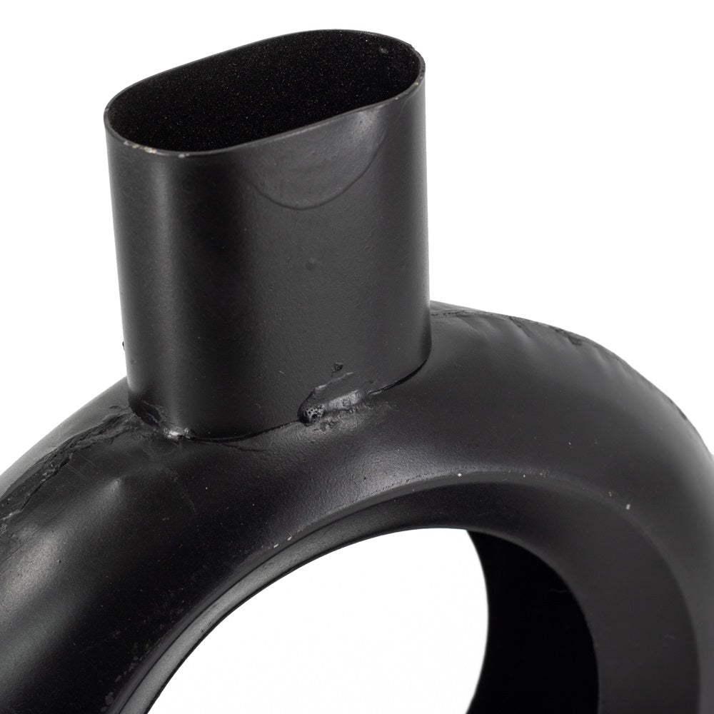 Vaasje donut rond zwart 6×20,5×23,5cm
