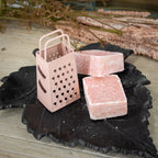 Mini Rasp Licht Roze voor Amberblokjes – Compacte Rasp voor Geurkaarsen, Wierook en Ambacht