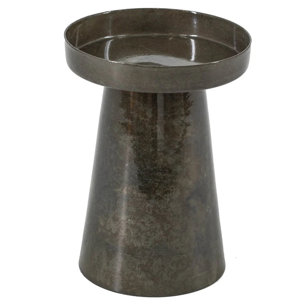 Metalen kaarsenstandaard olive - klein