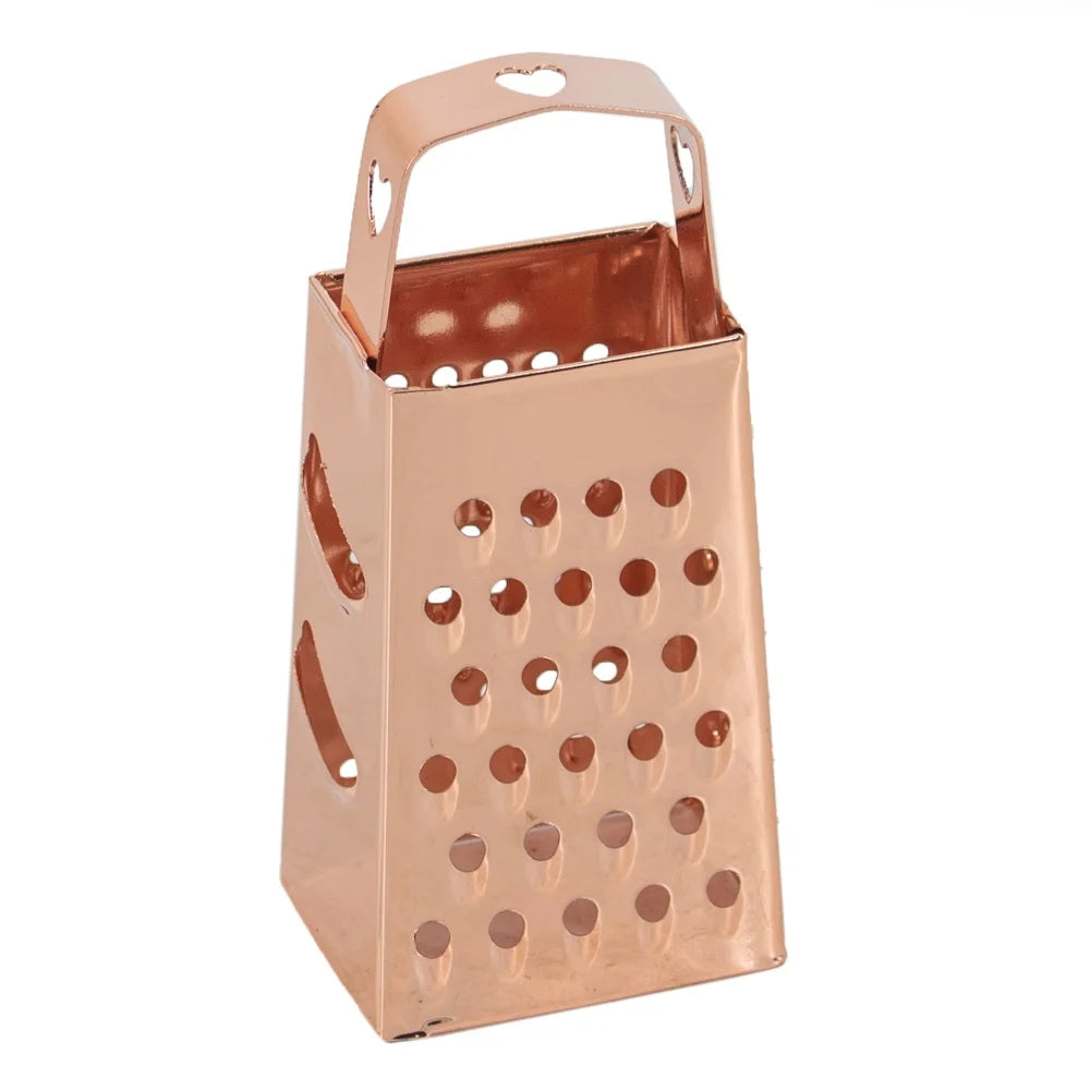 Mini Rasp Rosé Goud voor Amberblokjes – Luxe Compacte Rasp voor Geurkaarsen, Wierook en Ambacht