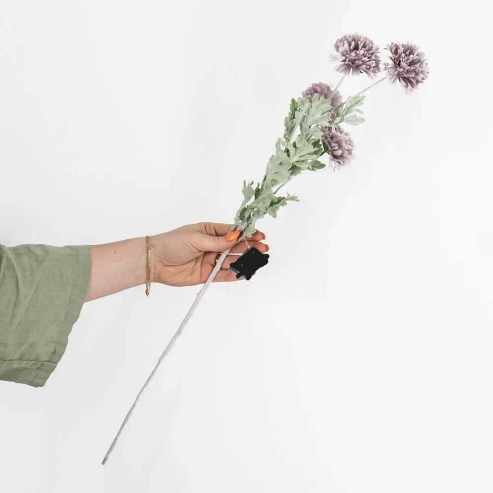 Kunsttak chrysant paars
