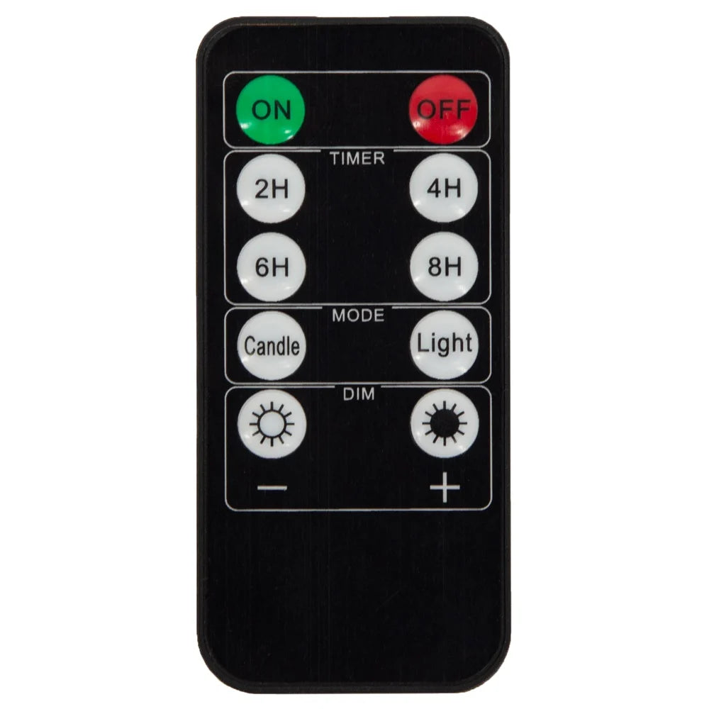Afstandsbediening voor LED stompkaarsen – timerfunctie & dimbaar licht