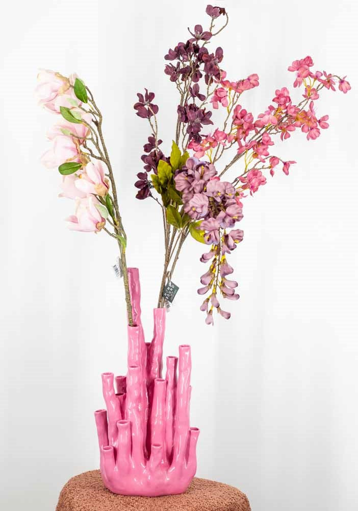 Kunsttak magnolia roze