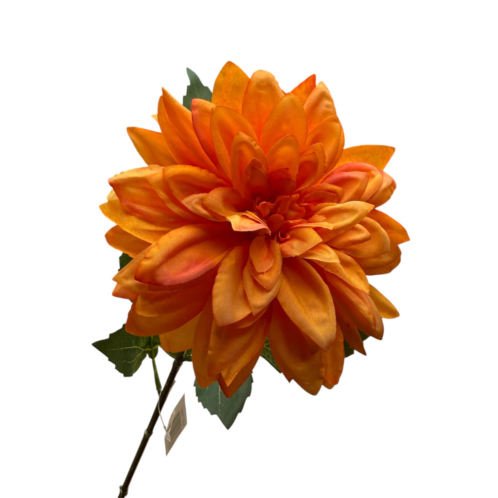 Kunstbloem Dahlia oranje
