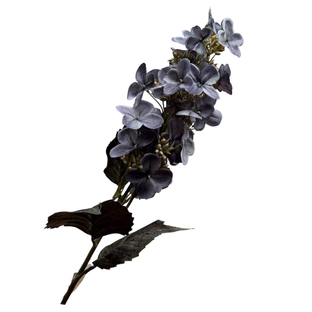 Kunsttak Hortensia grijs/paars