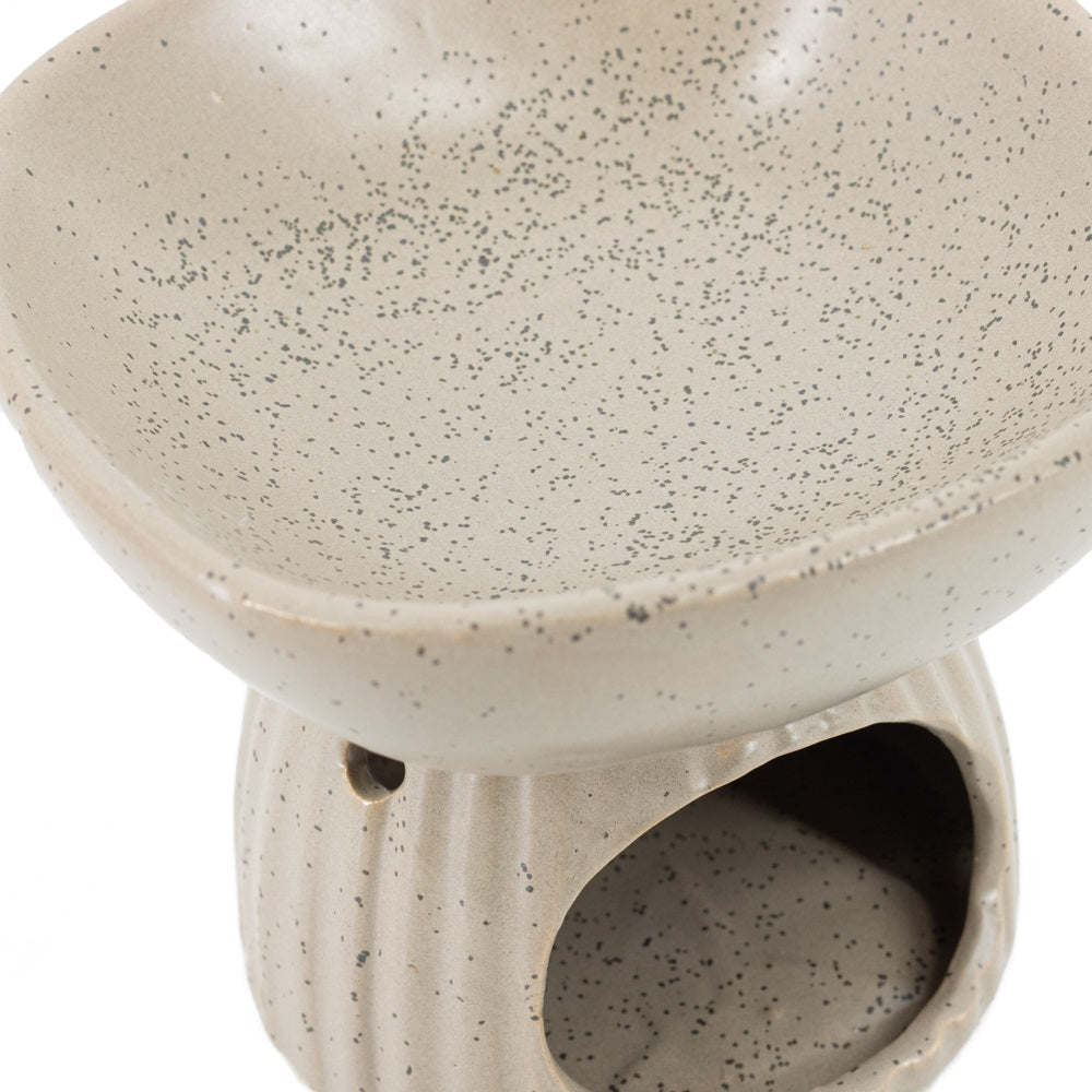 Keramische geurbrander stripe met dots design