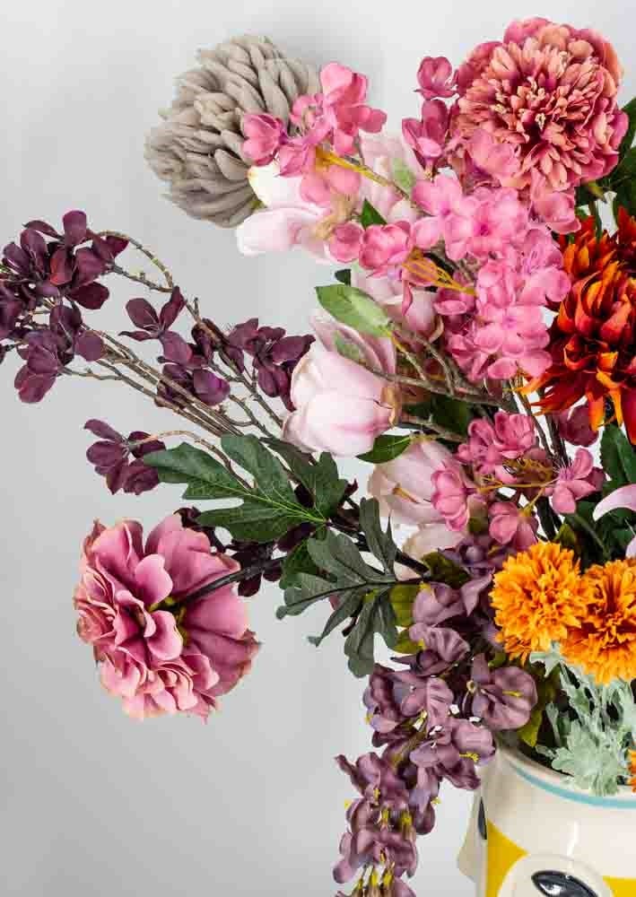 Kunstbloem goudsbloem roze