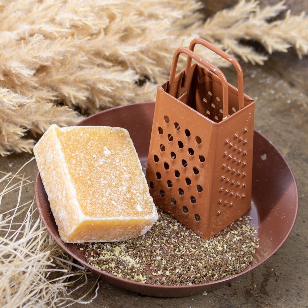 Mini Rasp Roest voor Amberblokjes – Compacte Rasp voor Geurkaarsen, Wierook en Ambacht