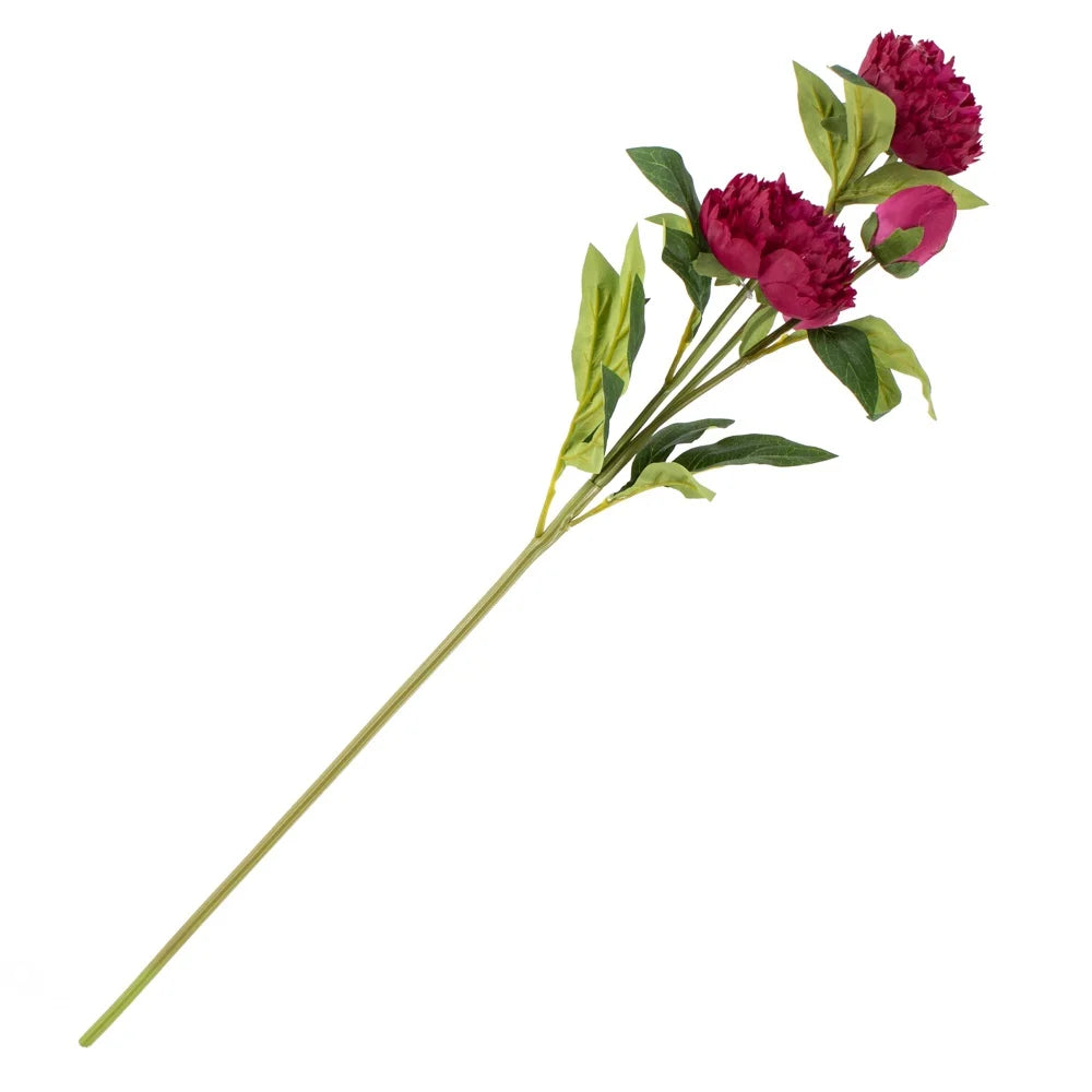 Kunstbloem pioen fuchsia
