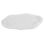 Aardewerk schaal organisch naturel 28 × 18 x 2 cm – decoratief voor amberblokjes en sieraden