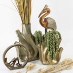 Tulpenvaas raw gold 19,5×9,5×24,5cm