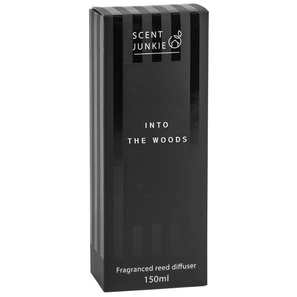 Geurdiffuser met stokjes 150ml into the woods