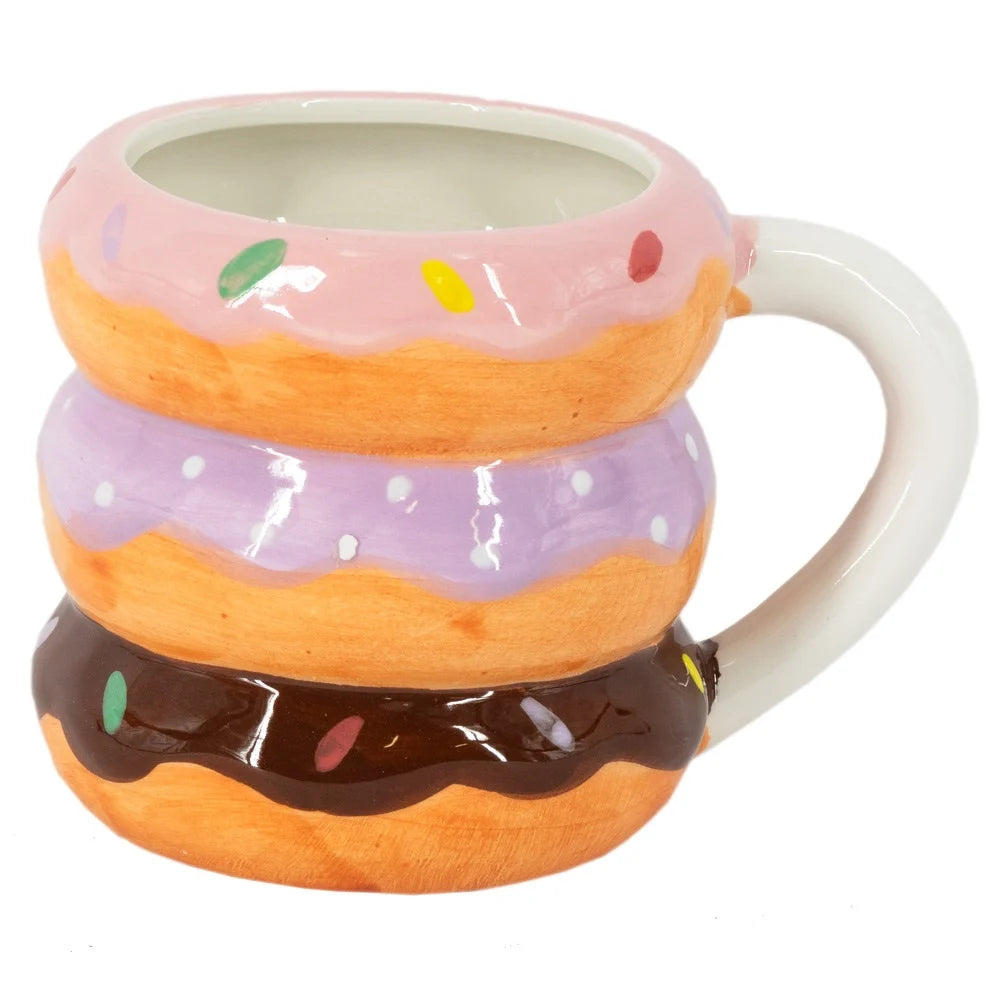 Aardewerk mok donut