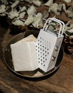 Mini Rasp Wit voor Amberblokjes – Compacte Rasp voor Geurkaarsen, Wierook en Ambacht