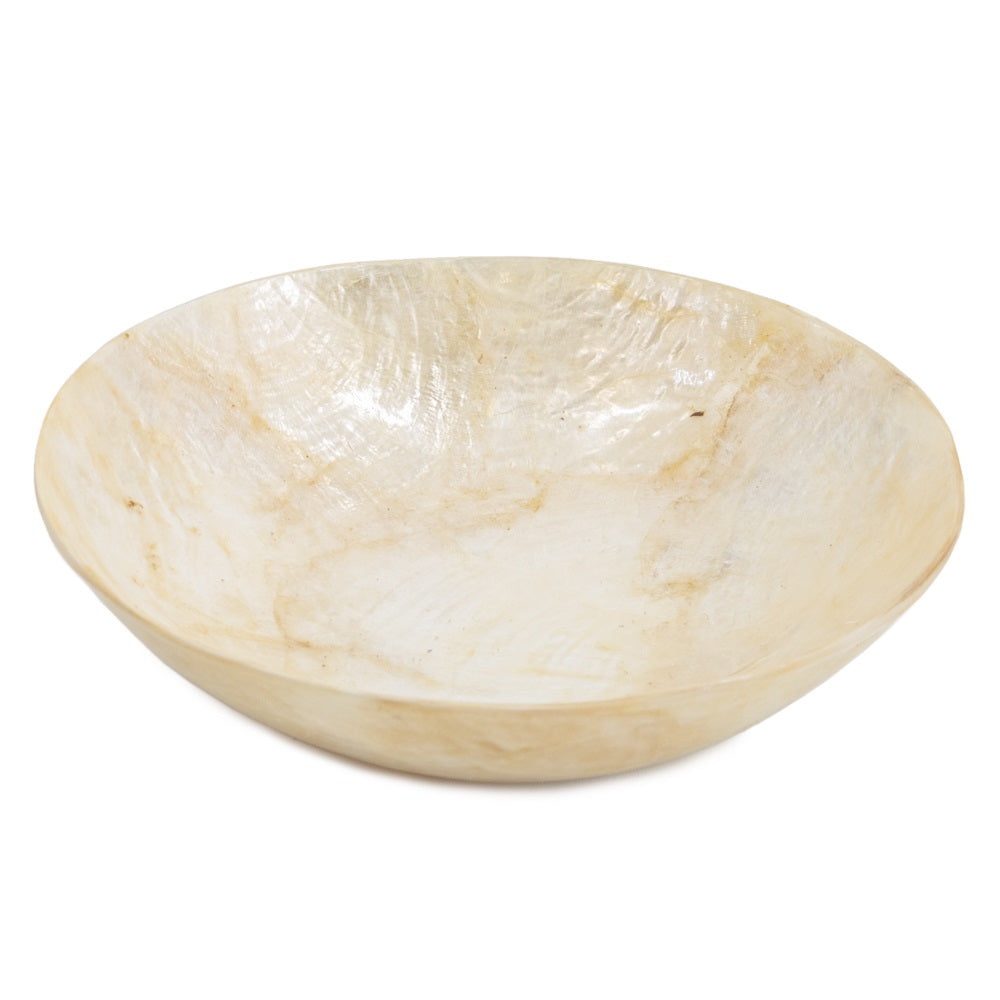 Rond gouden schelp-schaaltje – stijlvol opbergaccessoire voor sieraden, sleutels en kleine items