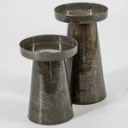 Metalen kaarsenstandaard olive - klein