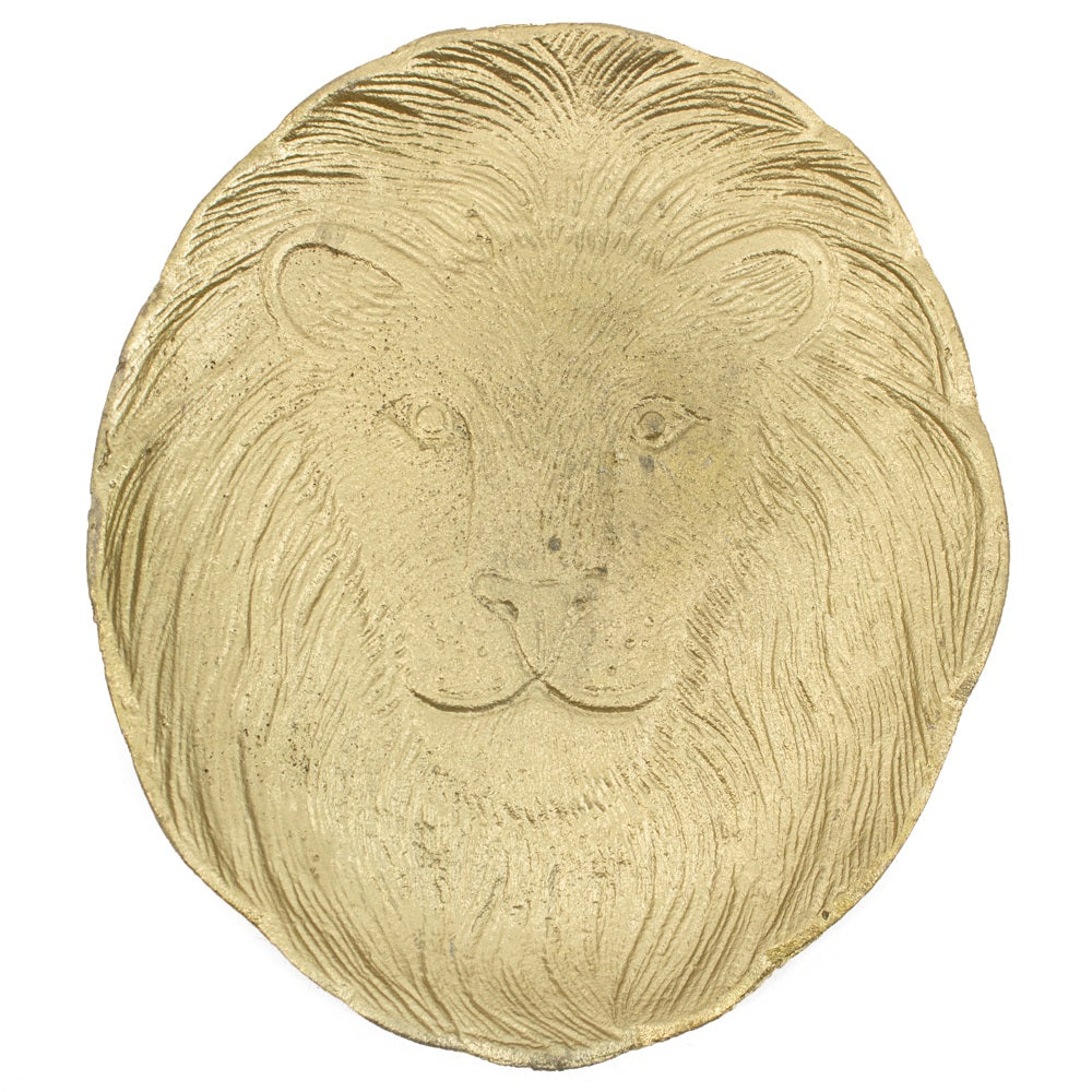 Gouden Leeuw-schaal – luxe decoratieve opbergschaal voor sleutels, sieraden en accessoires