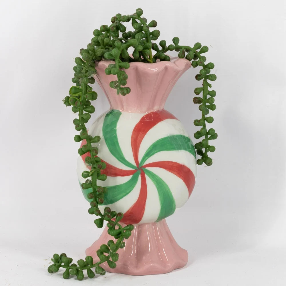 Aardewerk vaas candy 13×11,5x23cm