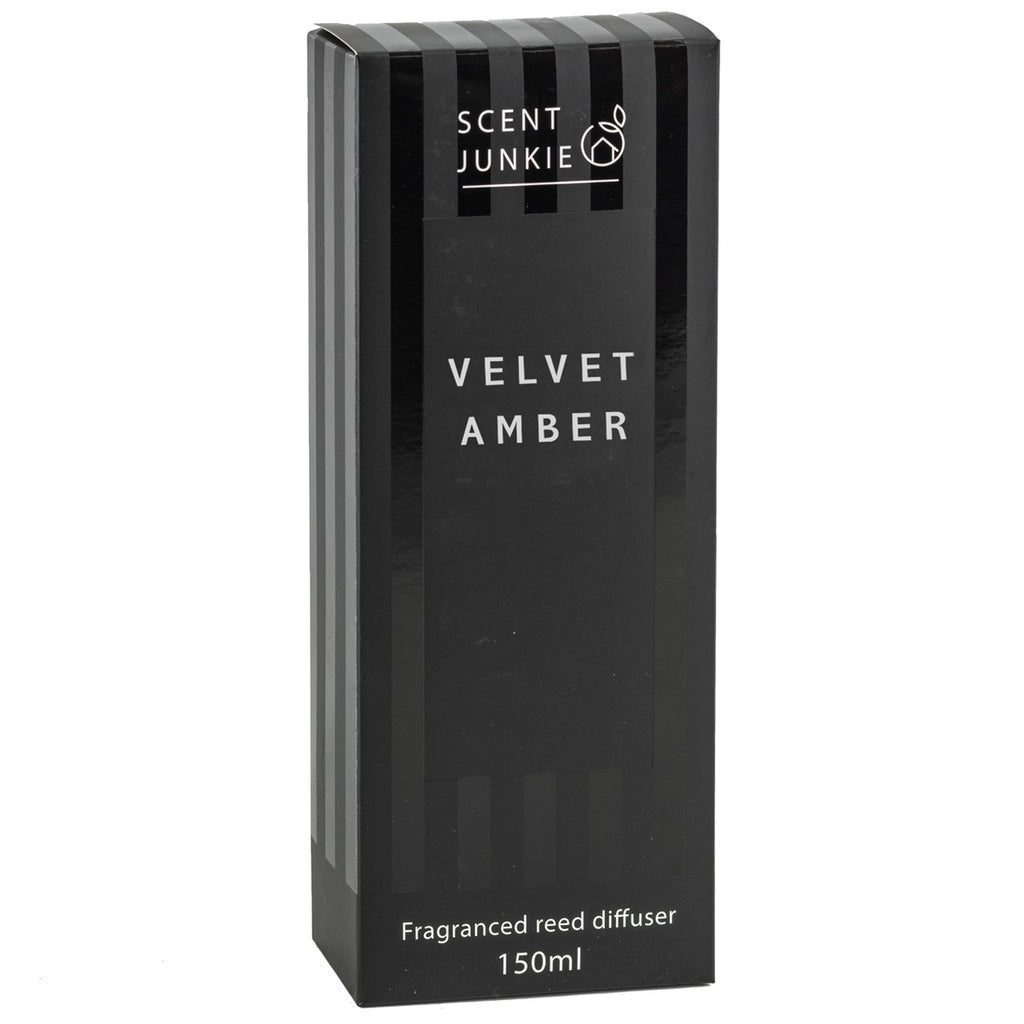 Geurdiffuser met stokjes 150ml velvet amber