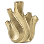 Tulpenvaas raw gold 19,5×9,5×24,5cm
