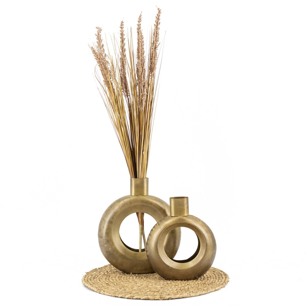 Vaasje donut rond goud 6×20,5×23,5cm