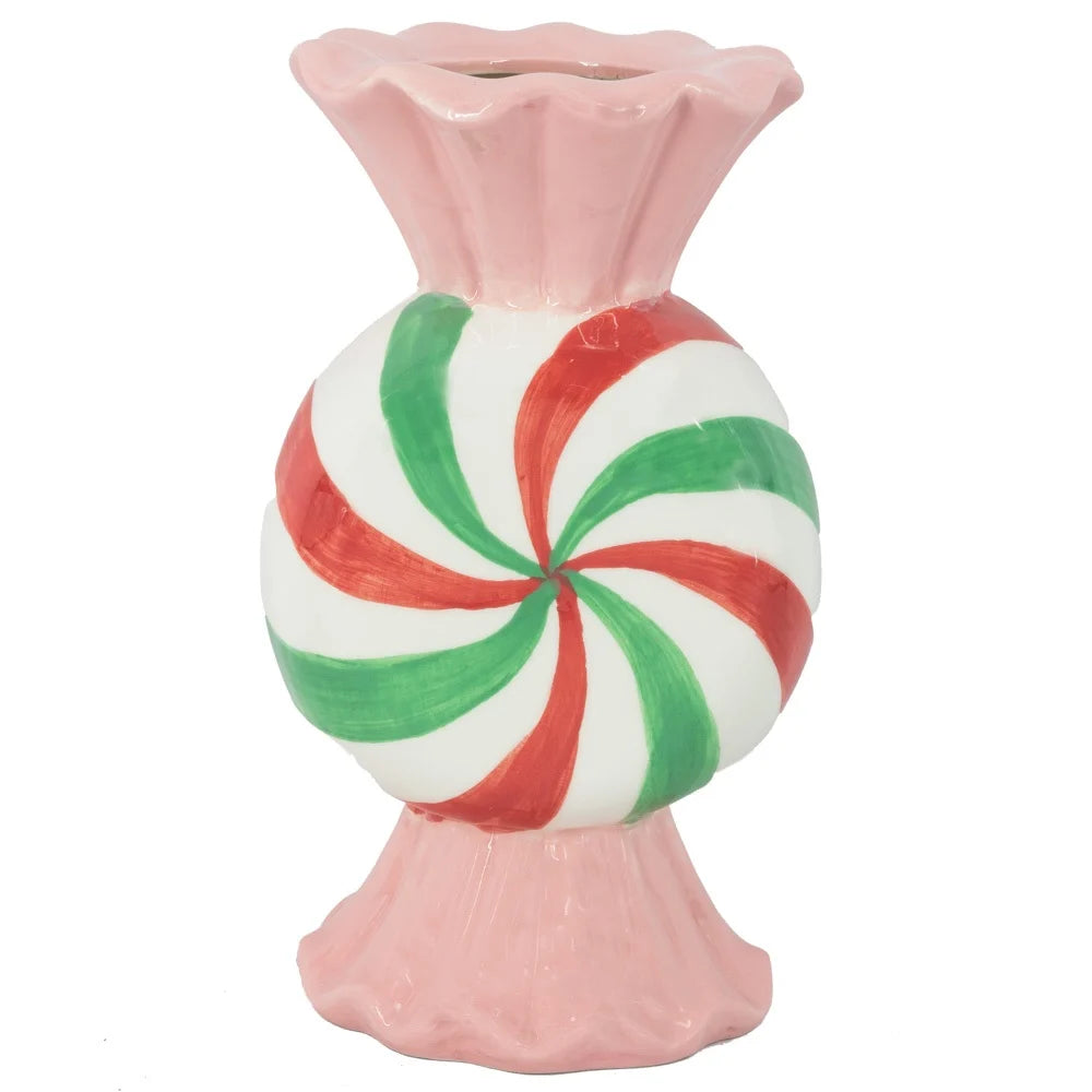 Aardewerk vaas candy 13×11,5x23cm