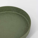 Metalen plateau groen met structuur 15,5 × 15,5 cm – decoratieve schaal