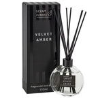Geurdiffuser met stokjes 150ml velvet amber