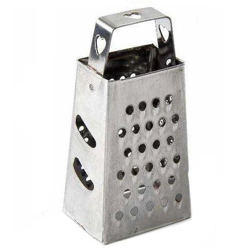 Mini Rasp Zilver voor Amberblokjes – Compacte Rasp voor Geurkaarsen, Wierook en Ambacht