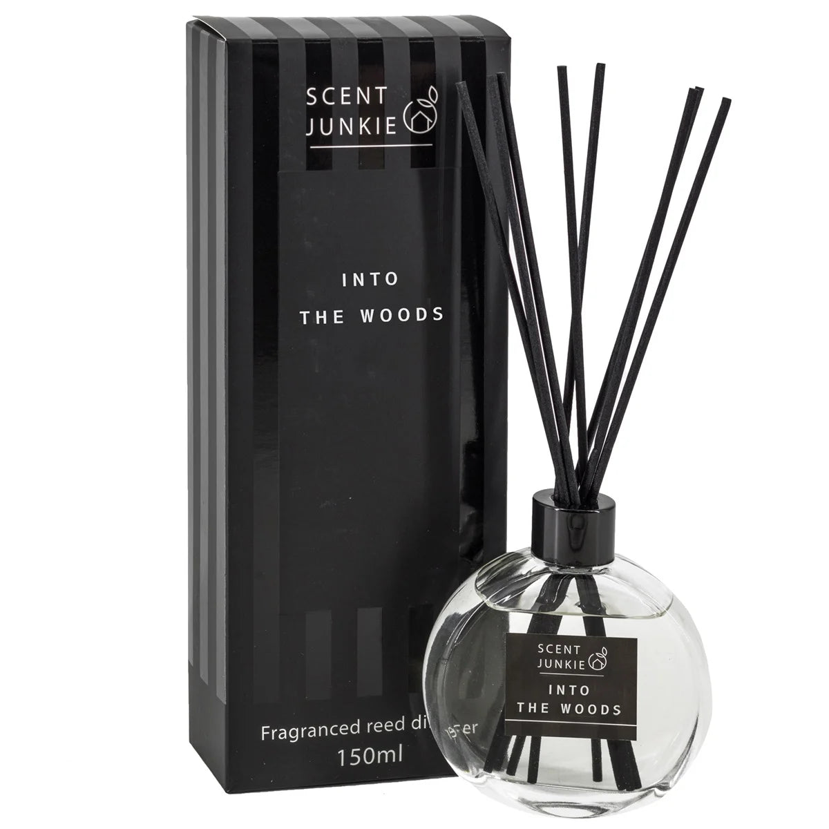 Geurdiffuser met stokjes 150ml into the woods