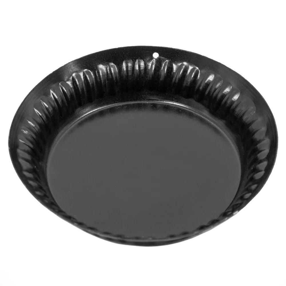Zwart metalen schaaltje met ribbeldesign