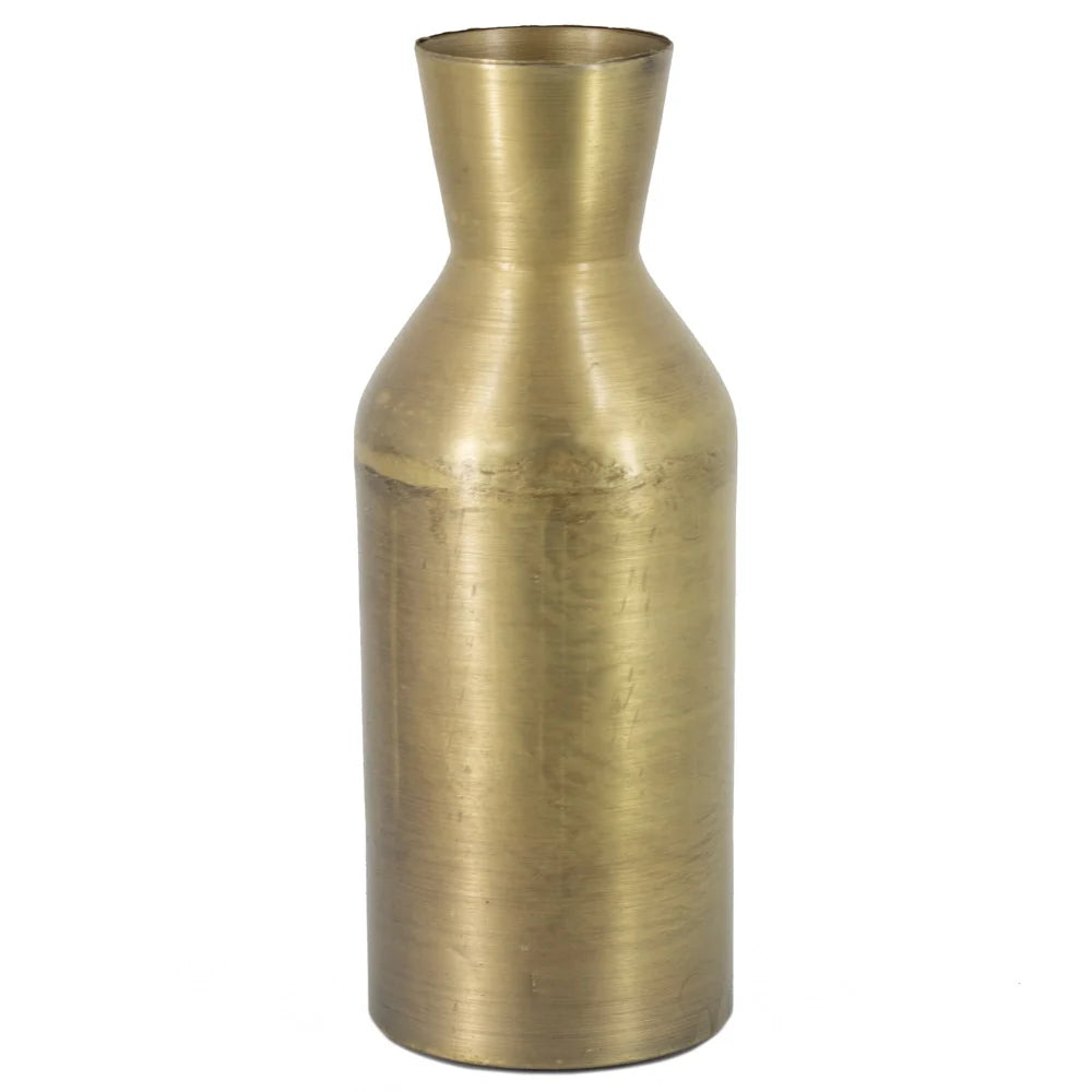Vaas metaal goud 7×9,5x25cm