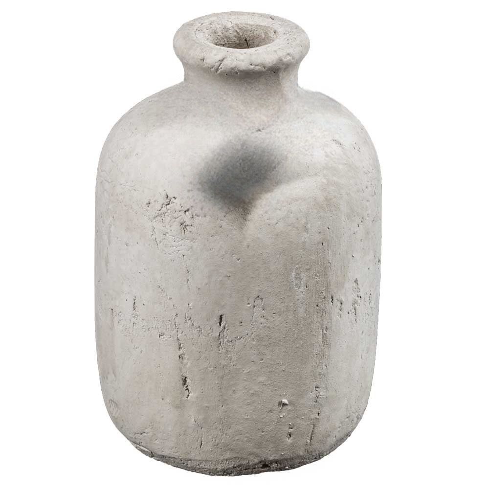 Aardewerk vaas wit 14x14x20,5cm