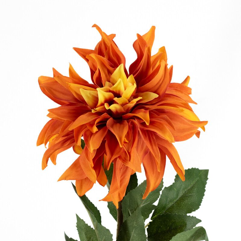 Kunstbloem dahlia oranje
