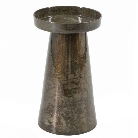Metalen kaarsenstandaard olive - groot