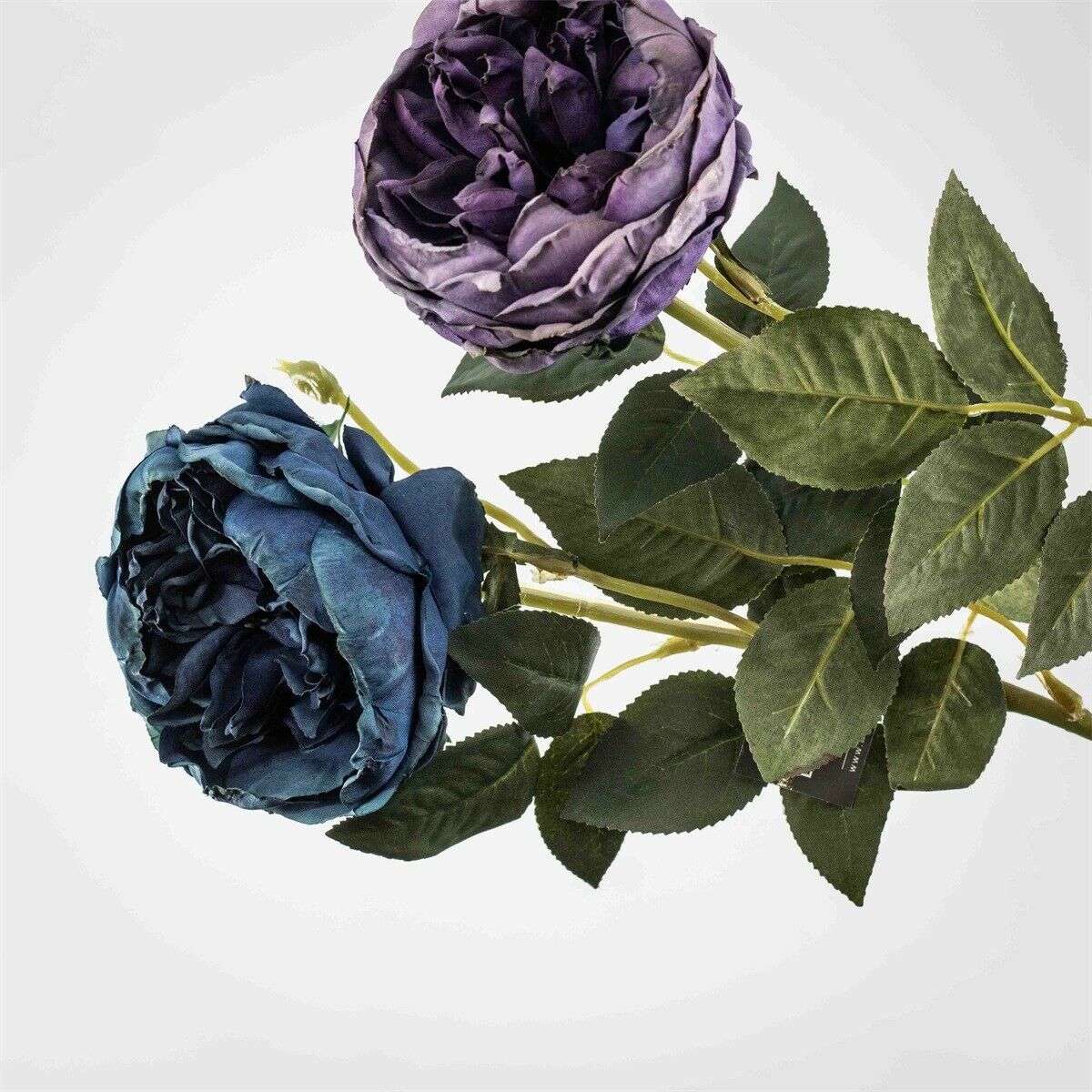 Kunstbloem roos blauw
