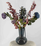 Kunstbloem roos blauw