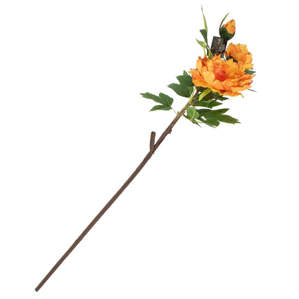 Kunstbloem pioen oranje