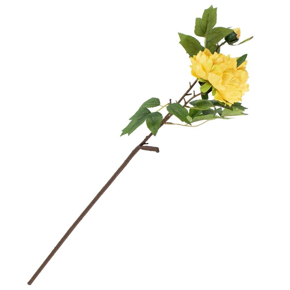 Kunstbloem Pioen Geel