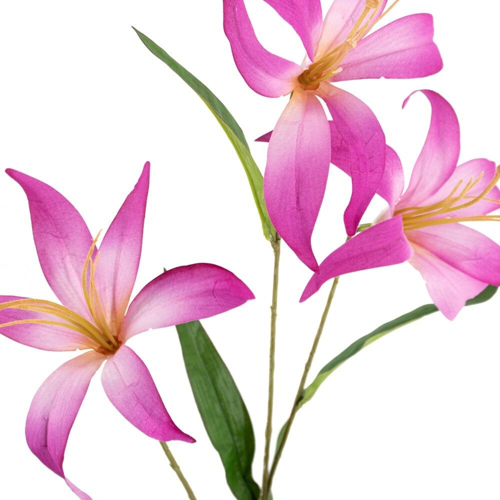 Kunstbloem tijgerlelie 100cm paars