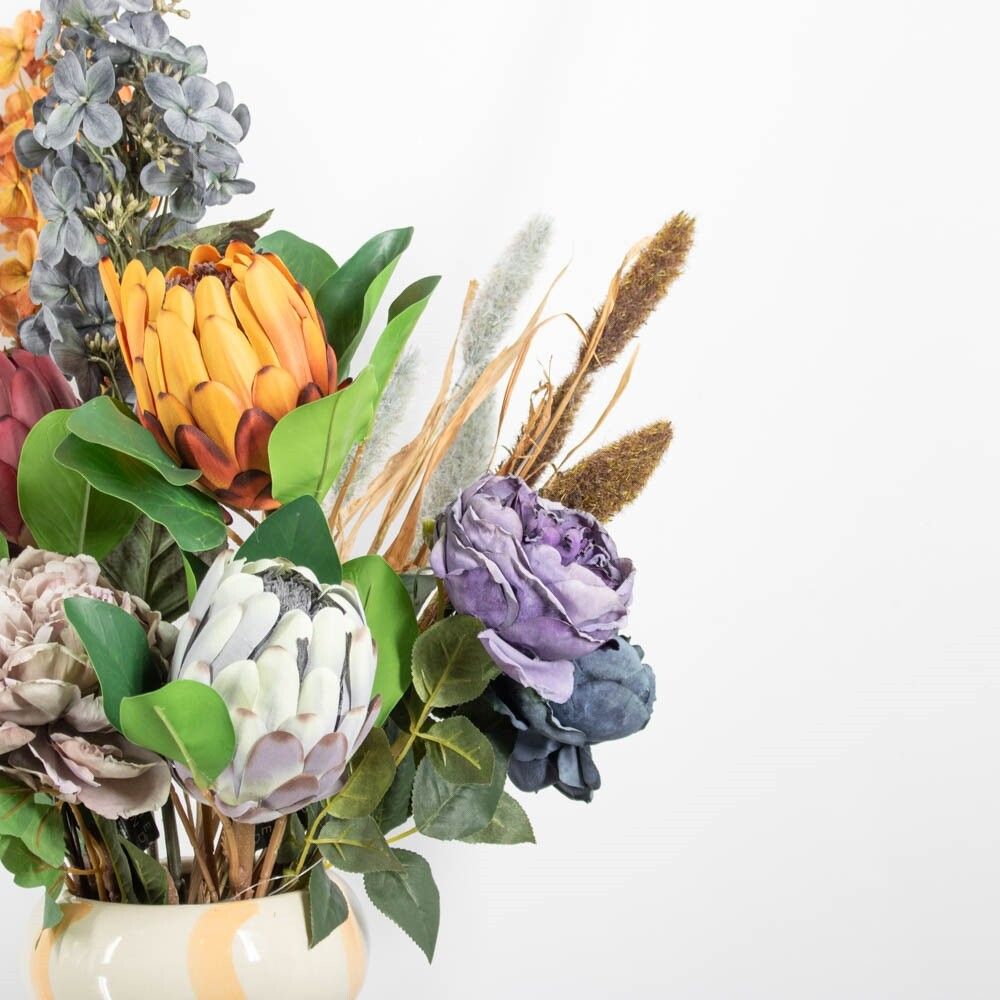 Kunstbloem roos paars
